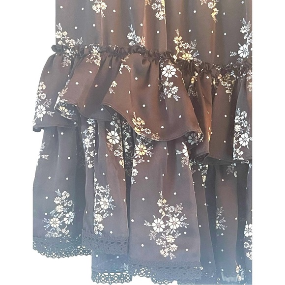 Women’s MISA Los Angeles Floral Black Mini Skirt - Picture 6 of 6